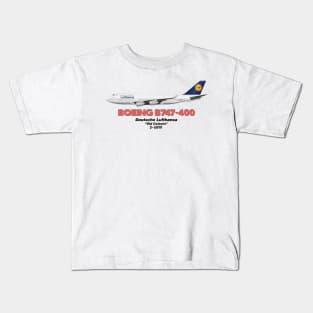 Boeing B747-400 - Duetsche Lufthansa "Old Colours" Kids T-Shirt